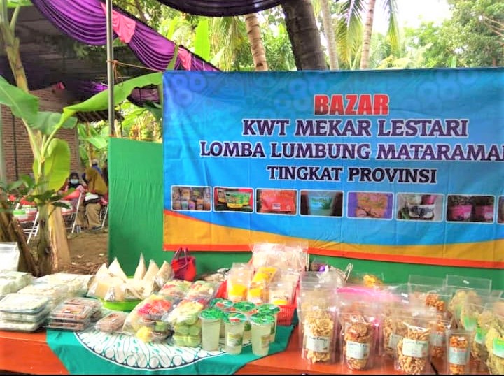 Produk KWT Mekar Lestari yang ditampailkan pada saat Lomba Lumbung Mataraman Tk. Provinsi kemarin